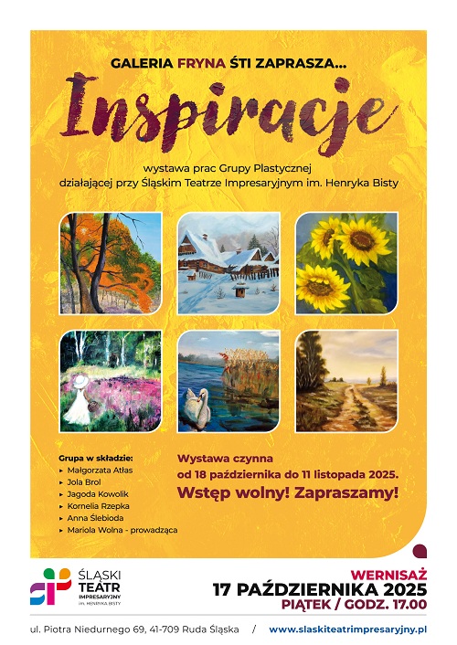 INSPIRACJE - wernisaż wystawy prac Grupy Plastycznej działającej przy ŚTI