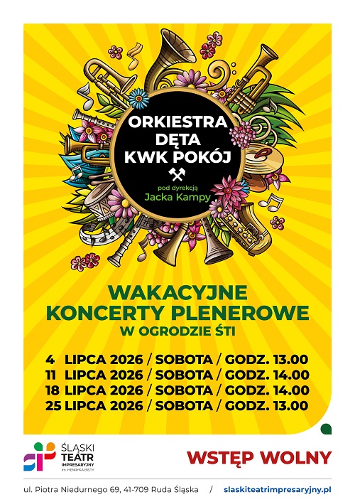 ORKIESTRA DĘTA KWK POKÓJ - wakacyjne koncerty plenerowe w Ogrodzie ŚTI 